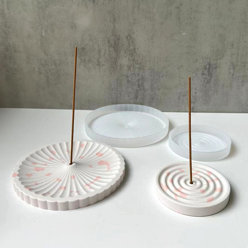 Incense Holder - قالب سيليكون لصينية البخور، قالب إسمنتي