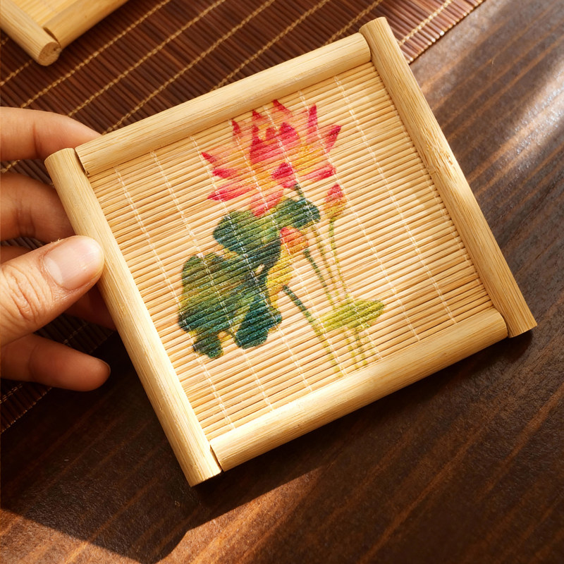 Japanese Tea - مجموعة من 5 قواعد أكواب شاي