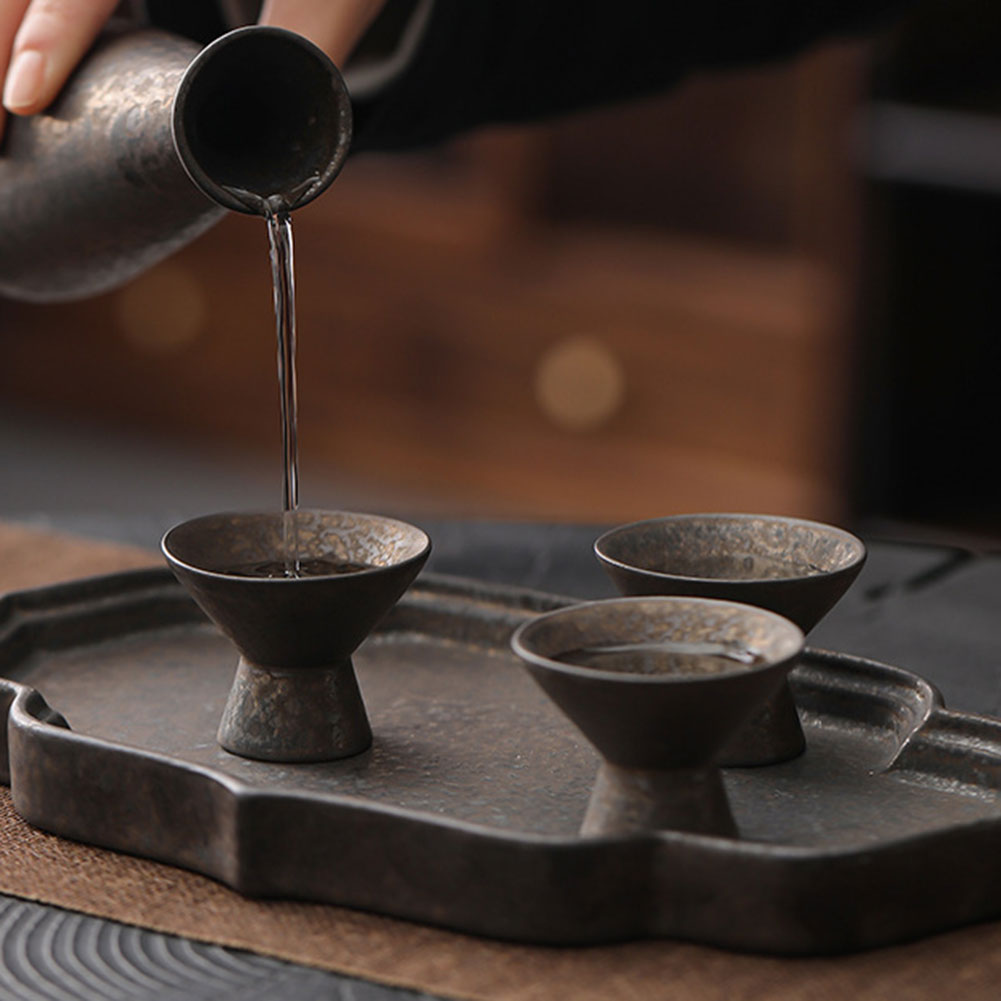 Japanese Pottery - كوب نبيذ من السيراميك الياباني مصنوع