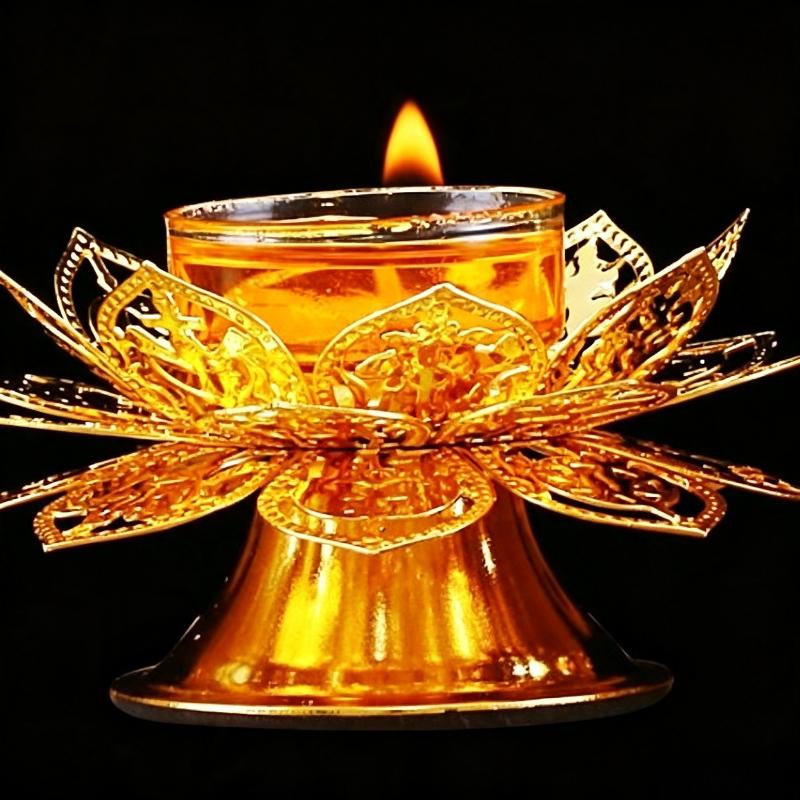 Incense Holder - حامل شمعة الشاي بتصميم زهرة اللوتس