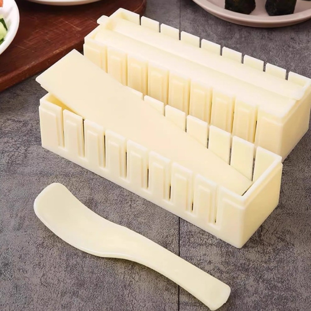 Sushi Making Kit - طقم صنع السوشي البلاستيكي غير اللاصق،