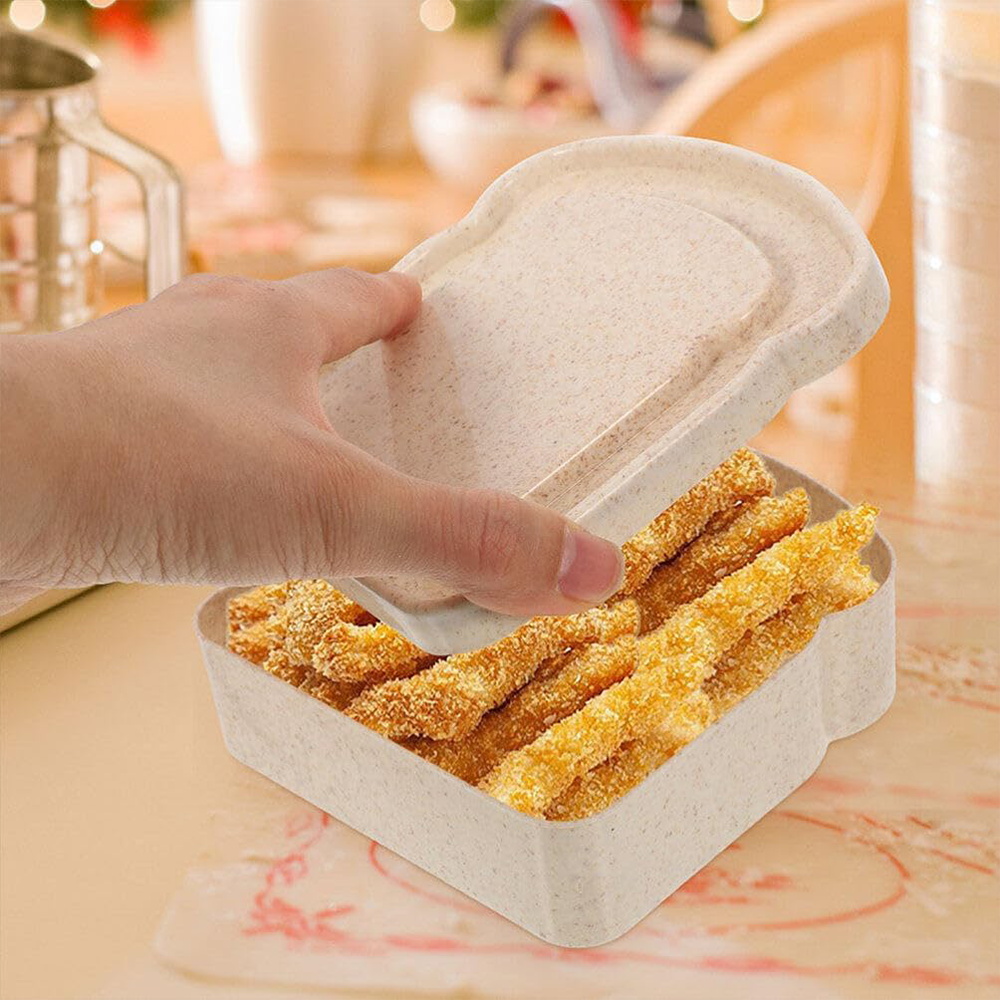 علبة تخزين شرائح الخبز المصنوع - مراجعة Bento Box وسعره