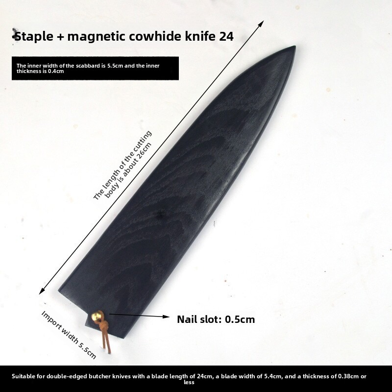 غطاء سكين خشبي من خشب الدردار  - مراجعة Japanese Knife وسعره
