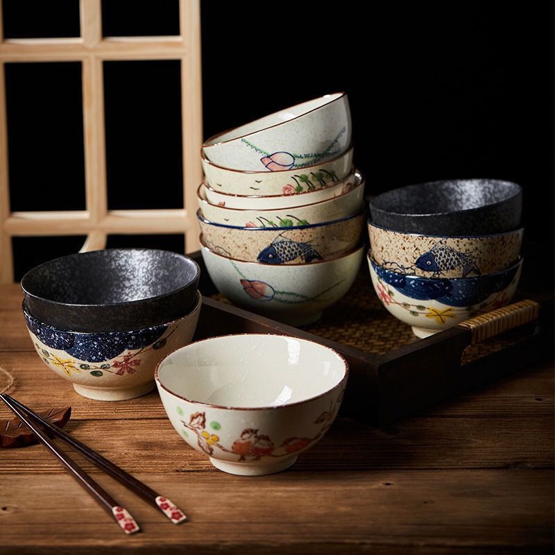 وعاء أرز سيراميك على الطراز ال - مراجعة Japanese Pottery وسعره