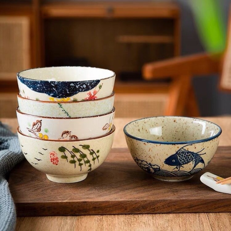 وعاء أرز سيراميك على الطراز ال - مراجعة Japanese Pottery وسعره