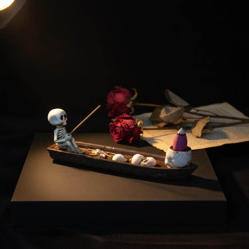 حامل بخور على شكل جمجمة، تصميم - مراجعة Incense Holder وسعره