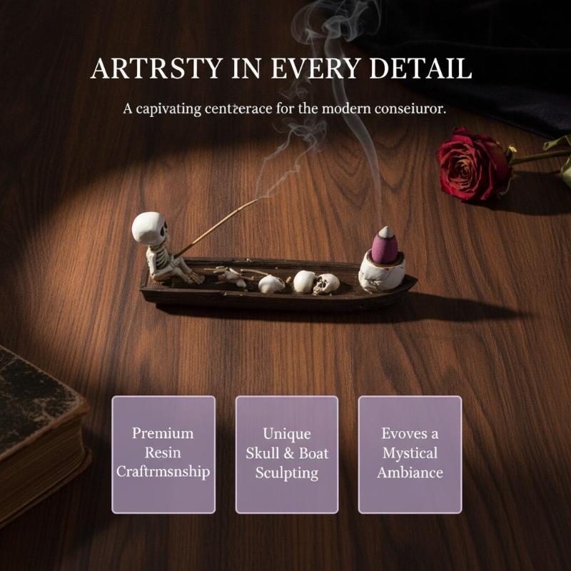 حامل بخور على شكل جمجمة، تصميم - مراجعة Incense Holder وسعره